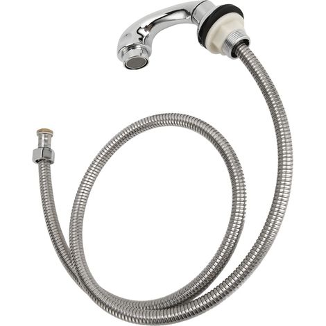 Robinet pour bac à shampoing de salon - Pommeau de douche flexible pour bac à shampoing - Noyau de valve en céramique étanche - Léger et facile à installer - Idéal pour les salons de coiffure (1/5)