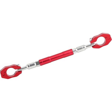 Guidon de moto de 78 pouces, barre transversale réglable, levier d'équilibre renforcé, alliage d'aluminium CNC, universel, rouge (1/4)