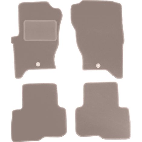 Alfombrillas de terciopelo para Land Rover Discovery III SUV (2004-2011) beige (1/5)