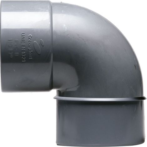 Codo 90º Macho Hembra PVC Evacuación Crearplast  Medidas  Accesorios Fontanería: 50.90º