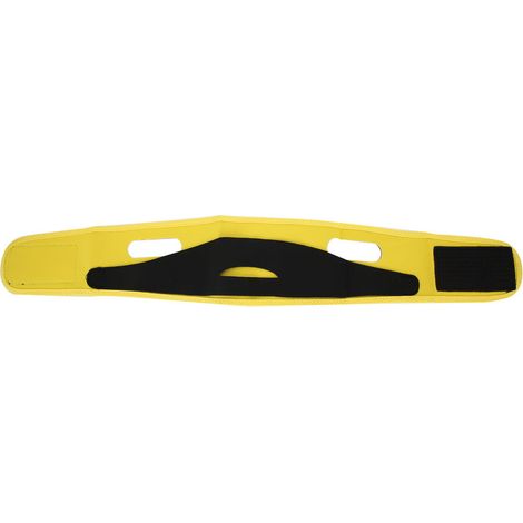 Masque Facial Jaune en Polyester Respirant pour Affinement et Raffermissement du Visage (1/5)