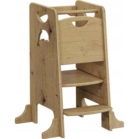Ayudante de cocina, soporte ajustable Montessori para ni帽os