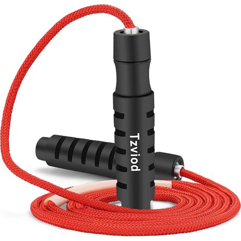 Sport Skipping Rope with Ball Bearing Adjustable Length Jump Rope Non-Slip ABS Handle Suitable for Home Training Weight Loss Skipping Rope Fitness Adult (1/5)