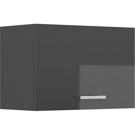 Pensile da cucina R-Line, Antracite lucido, 60 cm Piatto, Vicco
