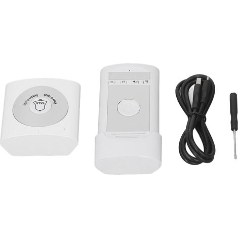 Sonnette sans fil avec interphone vocal, combiné récepteur et émetteur pour maison, appel mobile, usage domestique (1/5)