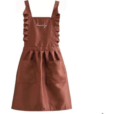 Tablier coréen avec poches pour femme, jupe de princesse imperméable à l'huile, tablier ajustable à volants