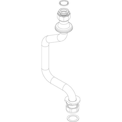 BOSCH Ersatzteil TTNR: 87186433890 Gasrohr horizontal