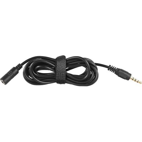 Câble de rallonge 2m pour micro de téléphone, prise femelle 3,5mm vers mâle 3,5mm