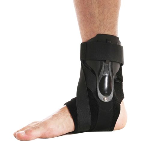 Attelle cheville ajustable avec renforts latéraux, prévient entorses pieds G/D
