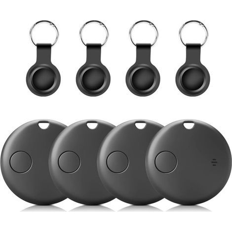 [4 Pack] Remplacement pour Air Tags, [MFI Certification] Bluetooth localisateurs d'objets, Smart Finder Fonctionne avec Apple Find My(Uniquement iOS),Étanchéité IP68 (1/5)