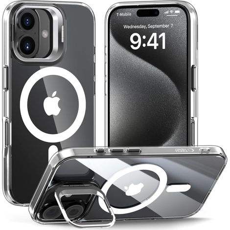 Supporto magnetico Tech-Protect MagSafe per iPhone 16 trasparente (1/5)