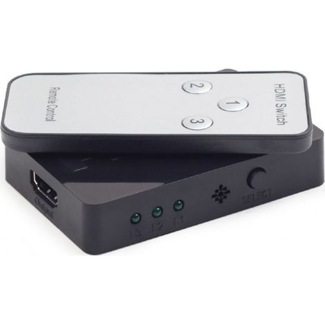 Commutateur vidéo-audio - Cablexpert - DSW-HDMI-34 - 3 x HDMI - Noir - Ordinateur de bureau (1/5)