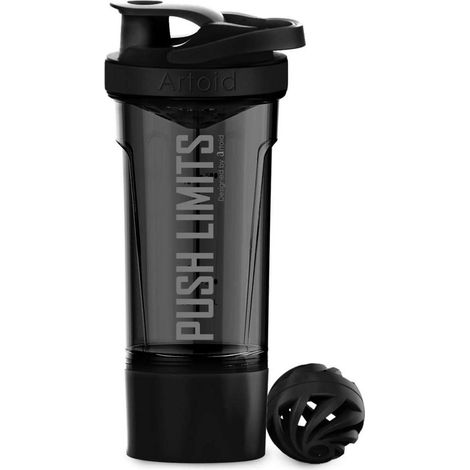 Motivationaler Sportmixer 720ml Shaker mit Sieb Spiralkugel 200ml (1/5)