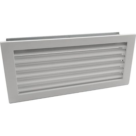 Grille d'air froid en acier galvanisé Blanc - 25 x 15 cm (1/3)