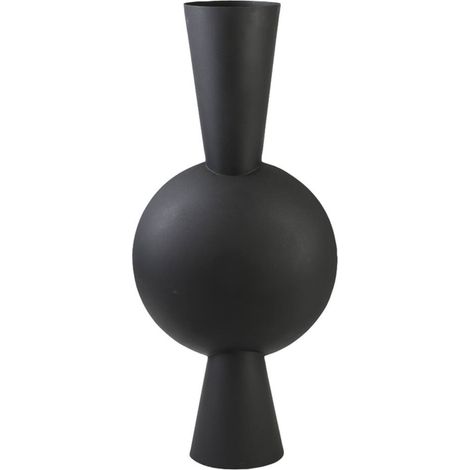 Light & Living vaso deco Kavandu opaco nero - 38x22x81 cm