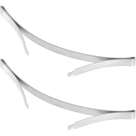 Positionneur Inférieur Glissement Fluide et Amortissement Anti-collision Accessoire 2 Pièces pour Porte Coulissante de Placard en Acier Manganèse Argenté (1/5)