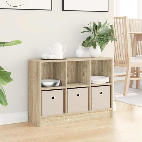 vidaXL Credenza con cassetto Rovere Sonoma 73,5 x 22,5 x 53,5 cm (1/5)