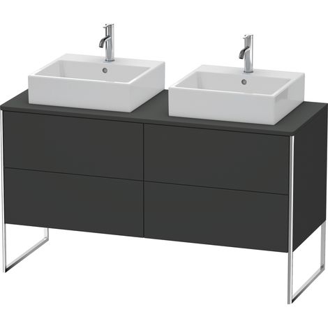 Duravit XSquare Konsolenwaschtischunterbau freistehend, für zwei