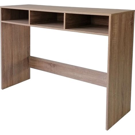 Console d'entrée en bois à 3 casiers 102x33x75cm (1/3)