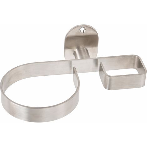 Porta Phon e Porta Piastra da Bagno in Acciaio Spazzolato Blizz