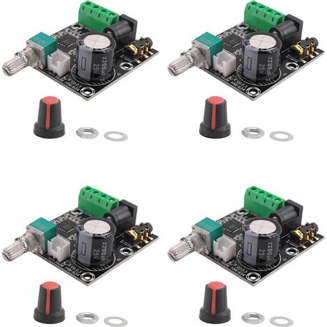 Lot de 4 PAM8610 Dual Channel DC 12V HD Pure Numérique Audio Stéréo Amplificateur carte Class D 15W x 2 élevé puissance Amplificateur module (1/5)