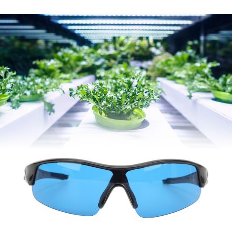 Lunettes d'intérieur anti-UV pour la plantation, adaptées à la protection contre l'éclairage HPS et LED (bleues). (1/5)
