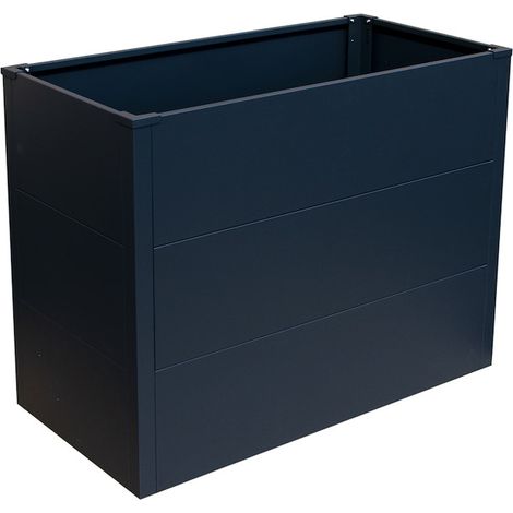 ELKE Metall-Hochbeet ANTHRAZIT 100 x 50 x 77 cm,