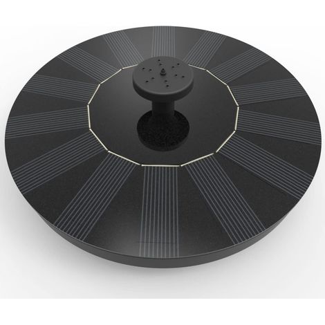 Litzee – 1,4-W-Solar-Gartenbrunnen – 150 l/h Tauchpumpe – 55 cm Höhe – ABS-Material für Teiche und Aquarien (1/5)