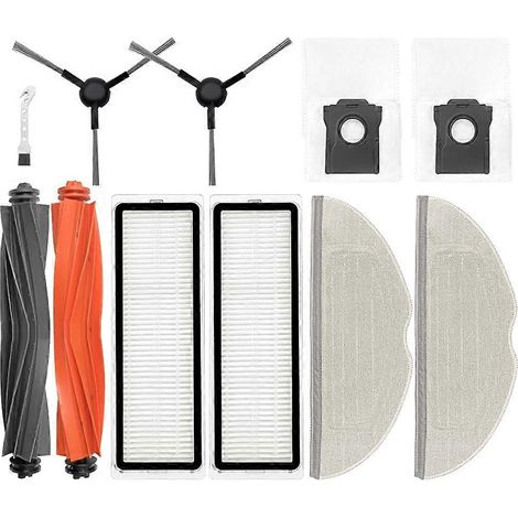 Accessoires pour aspirateur Dreame Mova S20 Ultra : rouleau principal, brosse latérale, filtre HEPA, chiffon de nettoyage, sac à poussière (11 pièces) (1/5)