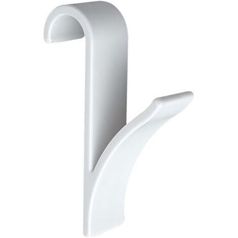 Crochet radiateur, Crochet radiateur sèche serviette, plastique blanc, Lot de 2 (1/5)