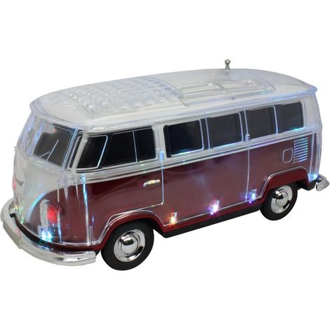 Enceinte Bluetooth WS-267BT - Mini enceinte en forme de combi VW - Rouge