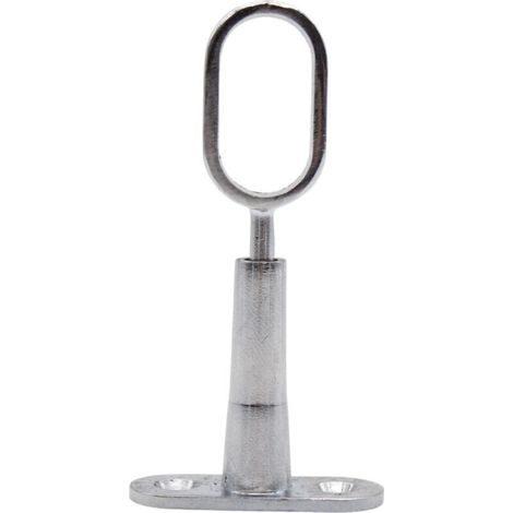 SABIR 4 Support pour Barre Penderie Ovale Hauteur 45 à 80mm Support Central de Tube pour Armoire Penderie Vetement, Tringle Rideau Plafond (1/4)