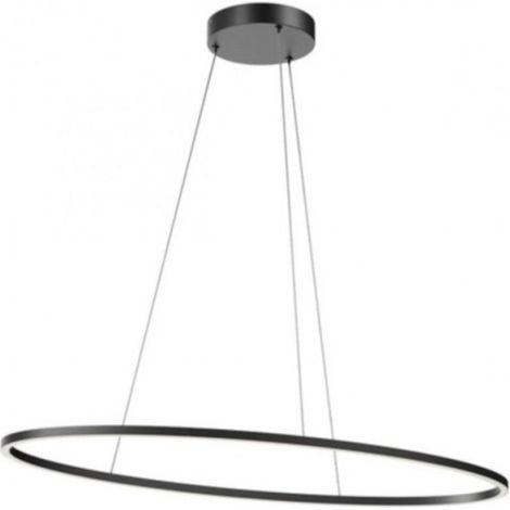 Lampadario moderno redo group leo 01 3339 led cct nero dimmerabile alluminio (1/5)