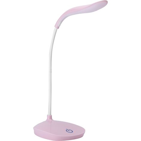 Tragbare, per USB aufladbare Touchscreen-Schreibtischlampe mit Augenschutz, Nachtlicht für Schüler, rosa (1/5)