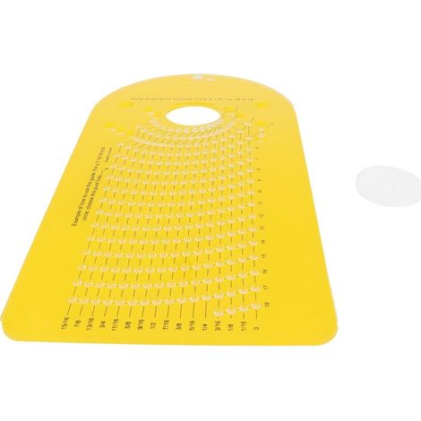 Gabarit coupe cercle – tondeuse bois fraiseuse – accessoire bricolage – travail bois – 13.0x6.7x0.2in (1/5)