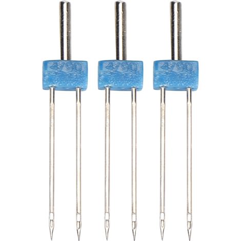 3Pcs Double Needles Pins Stainless Steel Threading and Hooking Stitches Sewing Accessories4mm‑3Pcs/Bag (1/5)
