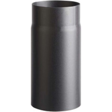 TUBO PORCELLANATO D 12XH 25CM NERO OPACO TOP - 2 Pezzi