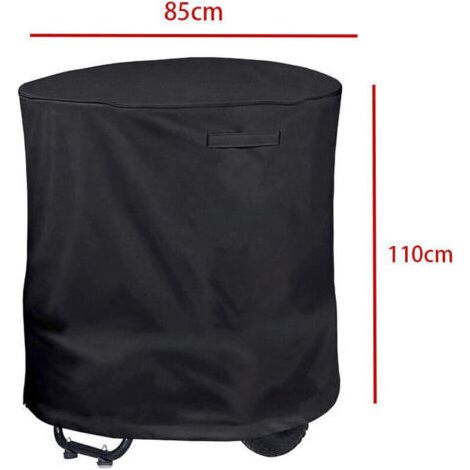 Housse imperméable et robuste pour broyeur de branches et de feuilles (85 x 110 cm), noire
