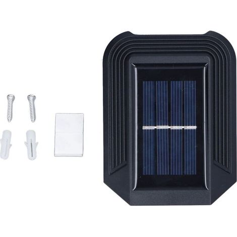 Appliques Murales Solaires, Appliques Murales Solaires 6LED, Luminaire Extérieur Blanc Chaud IP65, Lumières de Sécurité étanches pour L'extérieur pour le Chemin D'arrière-cour de la Cour du(1) (1/5)