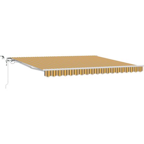 Automatische einziehbare Markise mit LED Mehrfarbigen Streifen 400x300 cm vidaXL