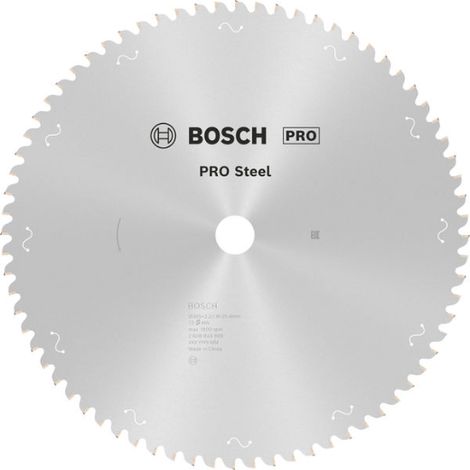 Bosch 1x Hojas de sierra circular PRO Steel para sierras ingletadoras en seco con cable (para Acero, Ø mm, Professional Accesorios Ingletadora en seco)