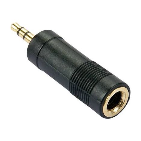 Câbles et adaptateurs audio vidéo LINDY Adapter Stereo 3.5mm female 6.3mm female gold plated (1/2)