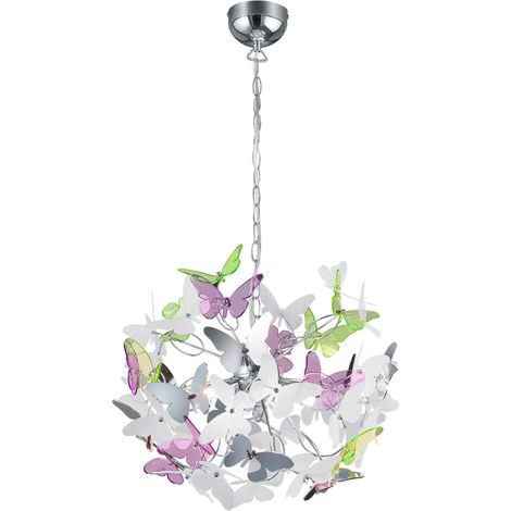 Reality Leuchten Sospensione G9, 28 W, Chrom, 50 x 50 x 150 cm (1/4)