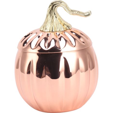 500-ml-Weinglas in Kürbisform, aus Edelstahl 304, roségoldfarben, praktischer Becher mit Deckel (1/5)