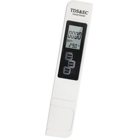 Elektronisches 4-in-1-pH-, TDS-, EC- und Temperaturmessgerät mit LCD-Bildschirm, automatischer Kalibrierung, für Schwimmbäder, Aquarien, Labore usw. (1/5)