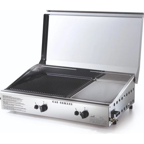 Plancha double Piastra 2 in 1 GHISA + ACCIAIO GPL E METANO 4070/Cover/M (1/6)