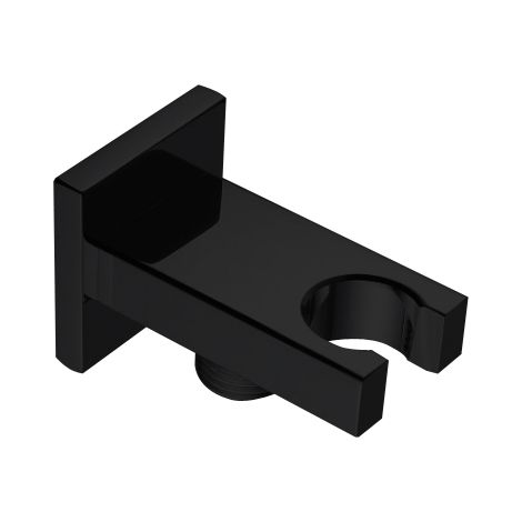 Soporte de Ducha Acabado en Negro Forma Cuadrada