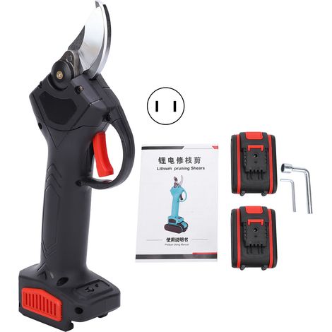 Sécateur électrique sans fil pour jardin, coupe-branches d'arbres fruitiers, outil de taille rechargeable, prise US 100-240V (1/5)