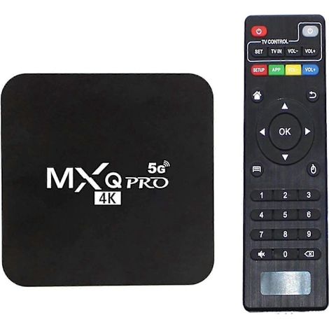 Boîtier TV Android 4K HDR Lecteur multimédia en streaming 4 Go de RAM 32 Go de ROM Processeur Allwinner H3 Smart TV-FX- (1/5)