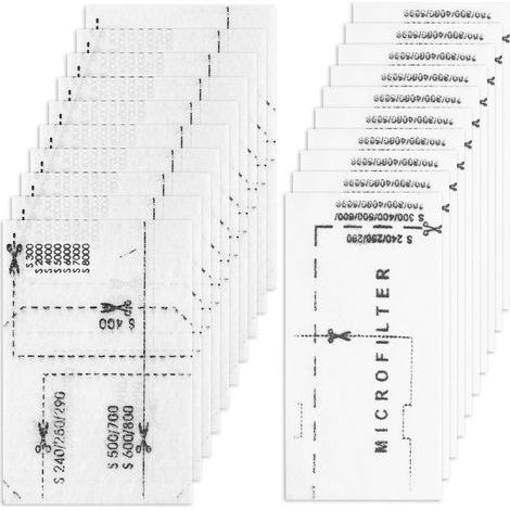 Confezione da 20 filtri per aspirapolvere Miele Complete C1/C2/C3, inclusi 10 filtri di scarico e 10 filtri di protezione del motore per i modelli Miele S200-S899, S2000-S8999 Complete C1/2/3 e Classe (1/5)